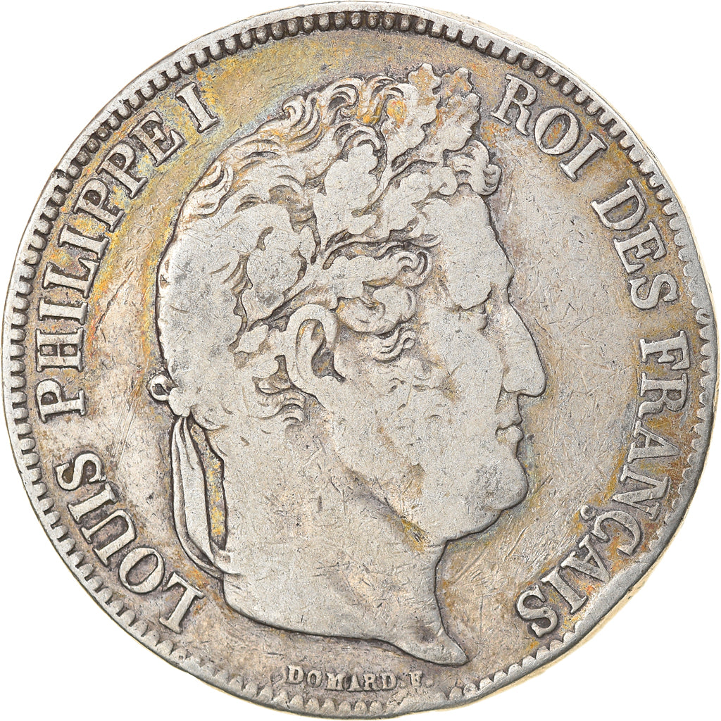 Coin, France, Louis-Philippe, 5 Francs, 1834, Paris, VF(30-35), Silver