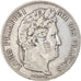 Moeda, França, Louis-Philippe, 5 Francs, 1835, Paris, VF(20-25), Prata