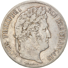 Coin, France, Louis-Philippe, 5 Francs, 1838, Paris, VF(20-25), Silver