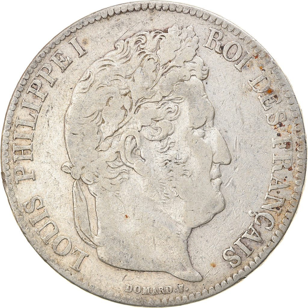 Monnaie, France, Louis-Philippe, 5 Francs, 1839, Paris, TB, Argent, Gadoury:678