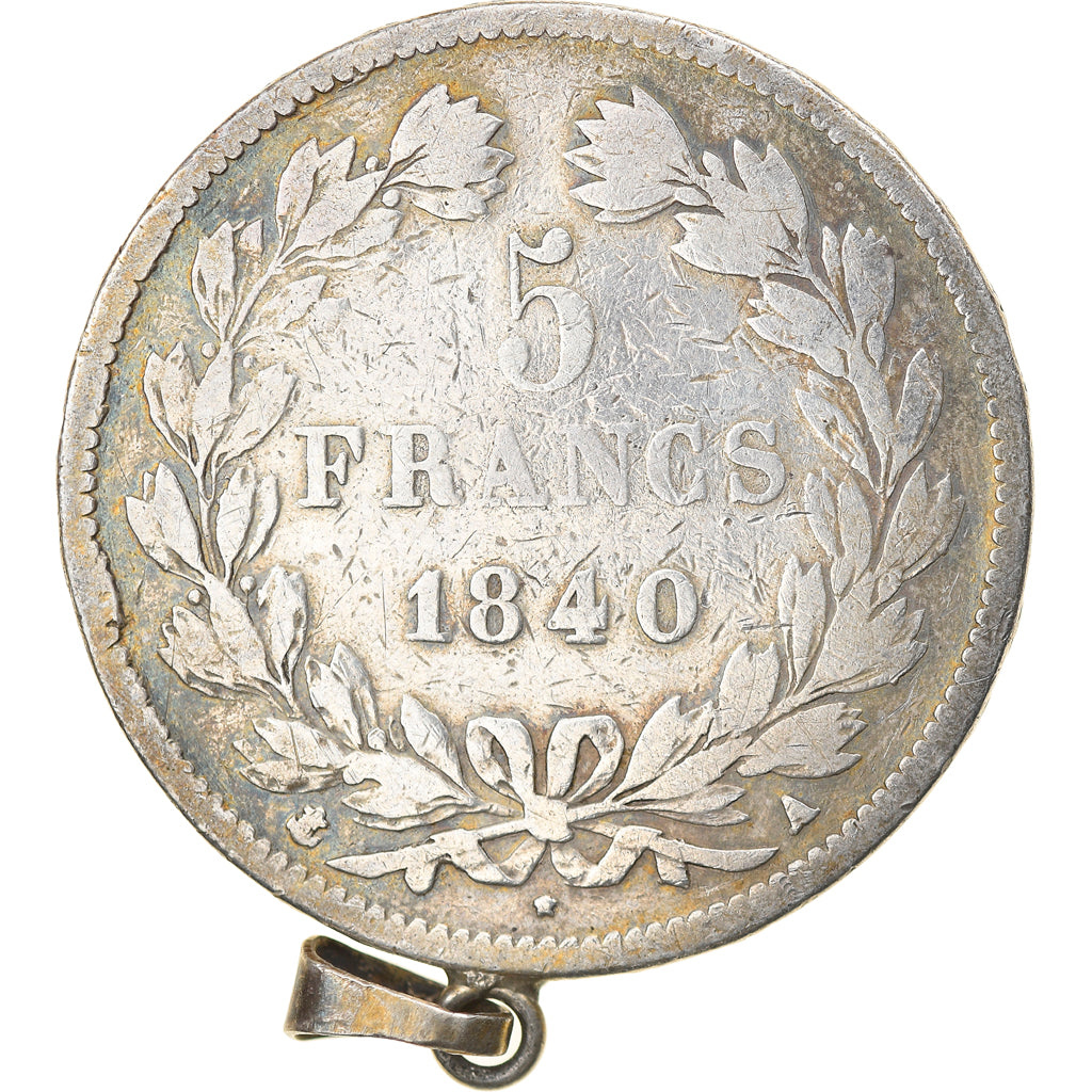 Coin, France, Louis-Philippe, 5 Francs, 1840, Paris, VF(20-25), Silver