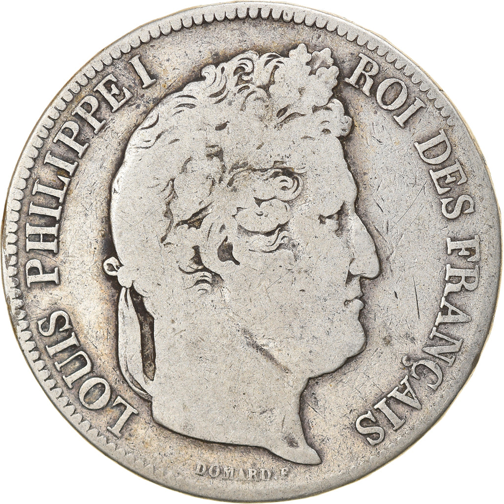 Münze, Frankreich, Louis-Philippe, 5 Francs, 1841, Paris, S, Silber, KM:749.1