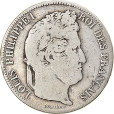 Münze, Frankreich, Louis-Philippe, 5 Francs, 1841, Paris, S, Silber, KM:749.1