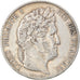 Moneta, Francia, Louis-Philippe, 5 Francs, 1844, Paris, MB+, Argento, KM:749.1