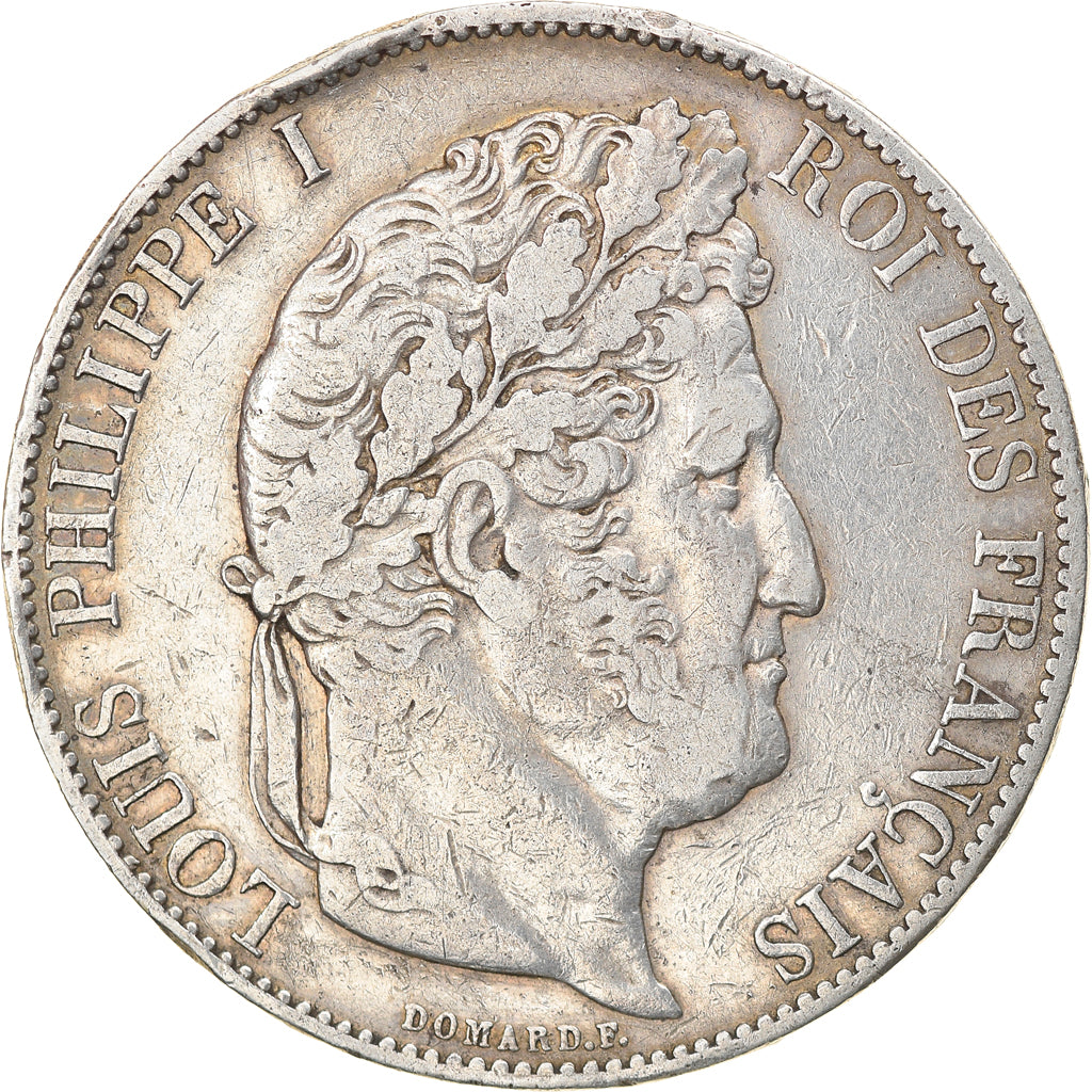 Munten, Frankrijk, Louis-Philippe, 5 Francs, 1845, Paris, FR+, Zilver, KM:749.1