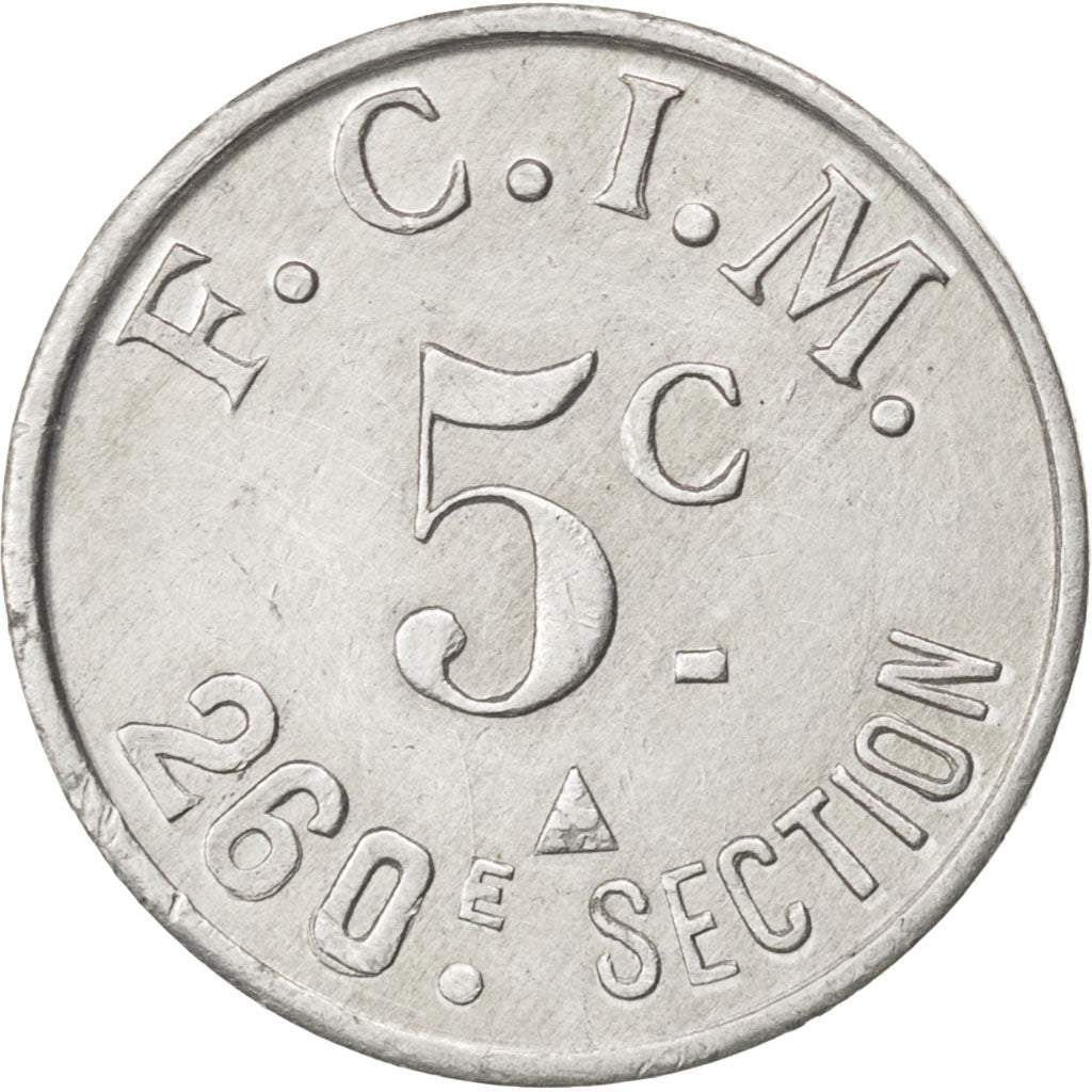 France, 5 Centimes, 1922, AU(50-53), Aluminium, Elie #10.1, 0.85