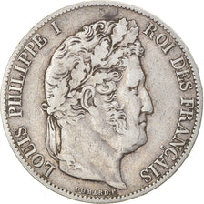 Munten, Frankrijk, Louis-Philippe, 5 Francs, 1846, Paris, FR+, Zilver, KM:749.1