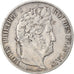 Moeda, França, Louis-Philippe, 5 Francs, 1847, Paris, VF(30-35), Prata