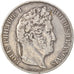 Moeda, França, Louis-Philippe, 5 Francs, 1847, Paris, VF(30-35), Prata