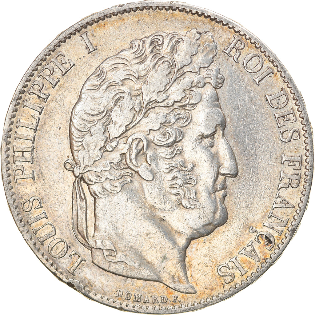 Coin, France, Louis-Philippe, 5 Francs, 1847, Paris, EF(40-45), Silver
