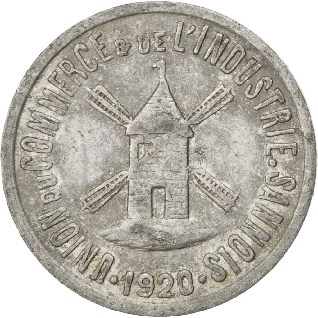 France, 5 Centimes, 1920, EF(40-45), Aluminium, Elie #10.1, 0.87