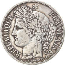 Moneta, Francia, Cérès, 5 Francs, 1849, Paris, MB+, Argento, KM:761.1