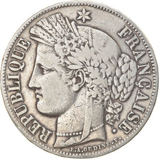 Münze, Frankreich, Cérès, 5 Francs, 1849, Paris, S+, Silber, KM:761.1