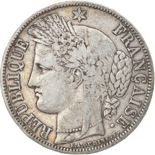 Moneta, Francia, Cérès, 5 Francs, 1850, Paris, BB, Argento, KM:761.1