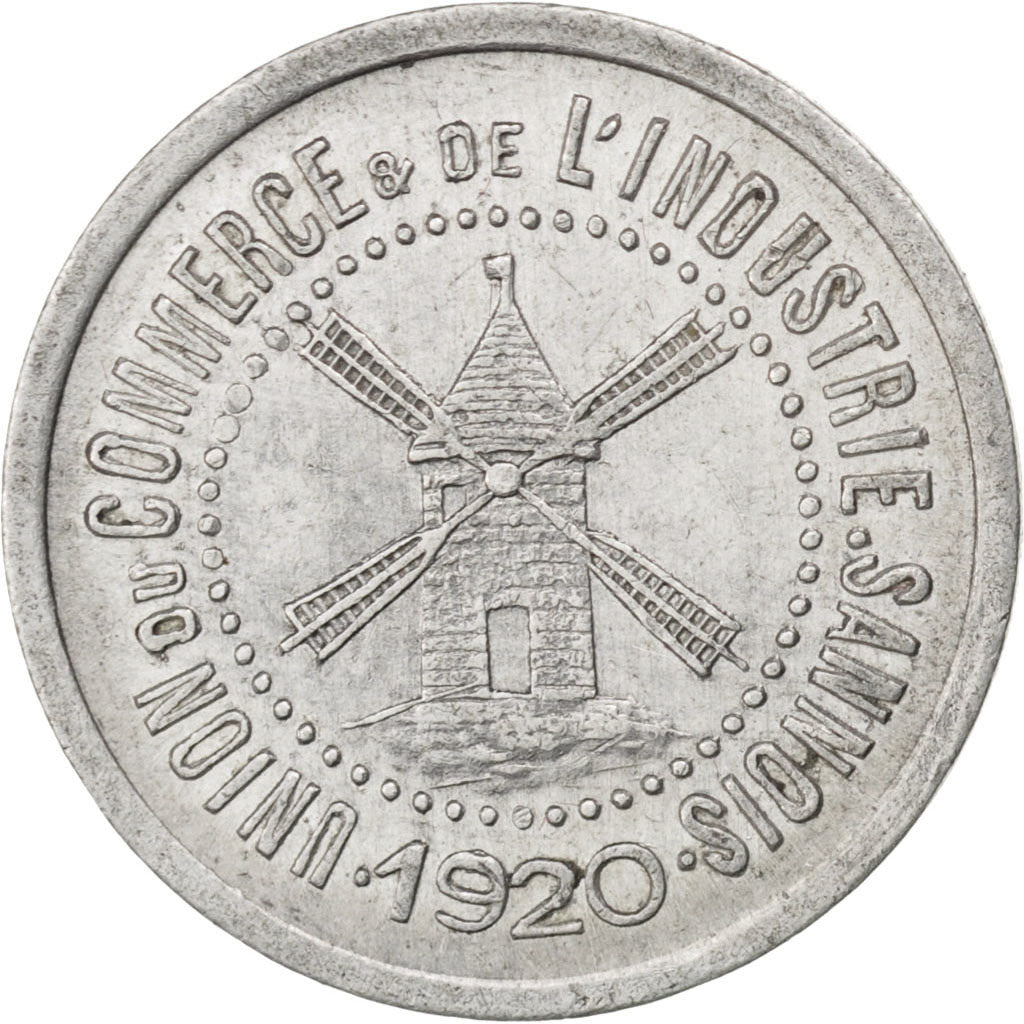 France, 10 Centimes, 1920, EF(40-45), Aluminium, Elie #10.2, 1.09