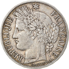 Moeda, França, Cérès, 5 Francs, 1850, Paris, EF(40-45), Prata, KM:761.1