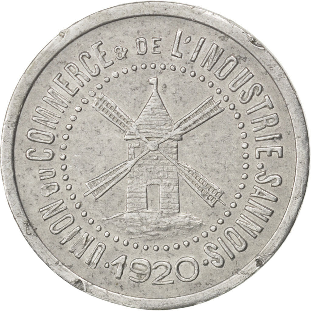 France, 10 Centimes, 1920, EF(40-45), Aluminium, Elie #10.2, 1.16