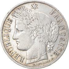 Moneta, Francia, Cérès, 5 Francs, 1851, Paris, BB, Argento, KM:761.1
