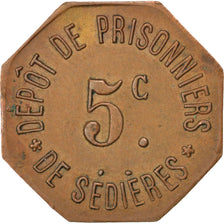 Münze, Frankreich, 5 Centimes, SS+, Kupfer, Elie:10.1