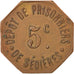 Moneta, Francja, 5 Centimes, AU(50-53), Miedź, Elie:10.1