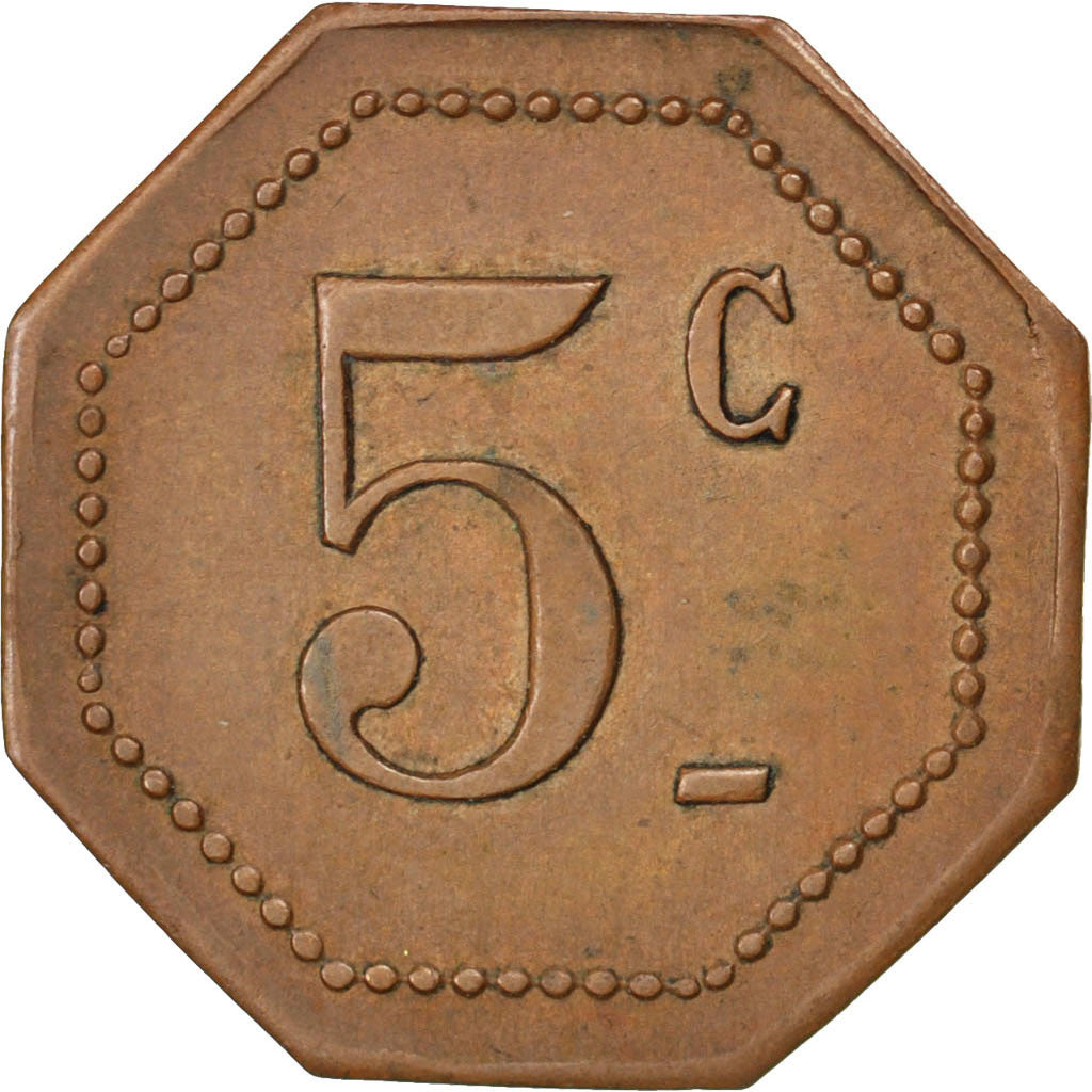 Coin, France, 5 Centimes, AU(50-53), Copper, Elie:10.1