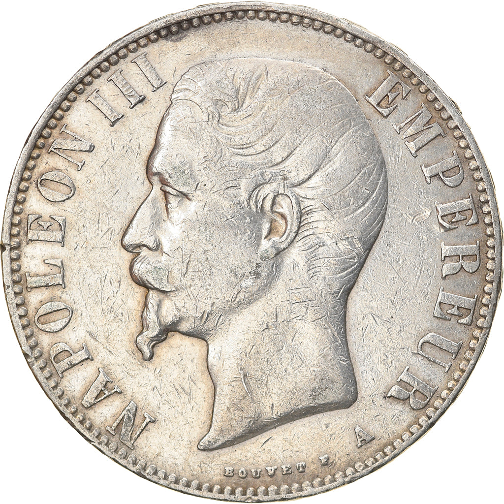 Munten, Frankrijk, Napoleon III, Napoléon III, 5 Francs, 1856, Paris, FR+