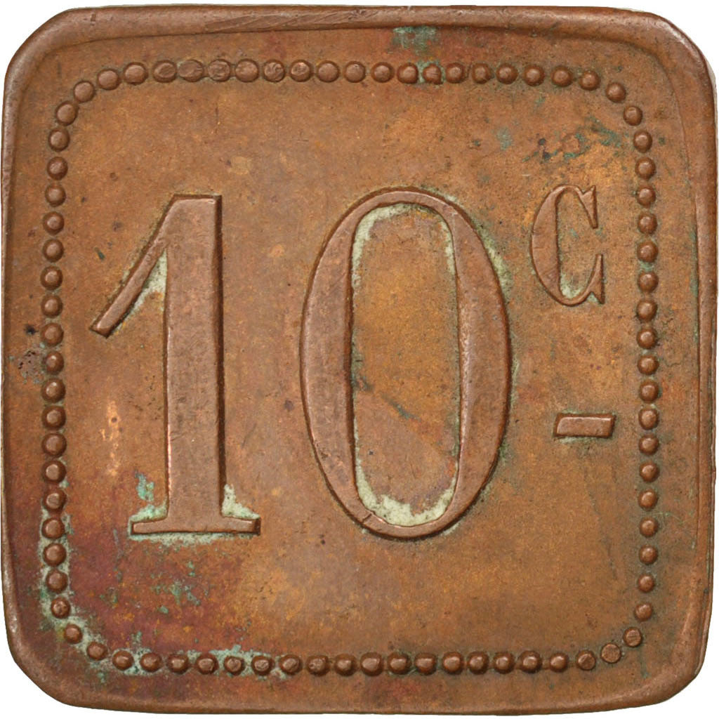 Coin, France, 10 Centimes, EF(40-45), Copper, Elie:10.2