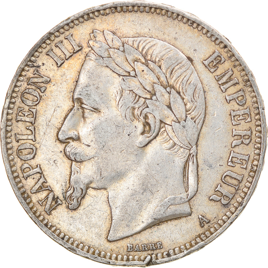 Münze, Frankreich, Napoleon III, Napoléon III, 5 Francs, 1870, Paris, S+