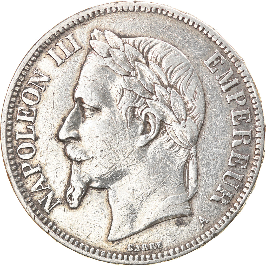Moeda, França, Napoleon III, Napoléon III, 5 Francs, 1870, Paris, EF(40-45)