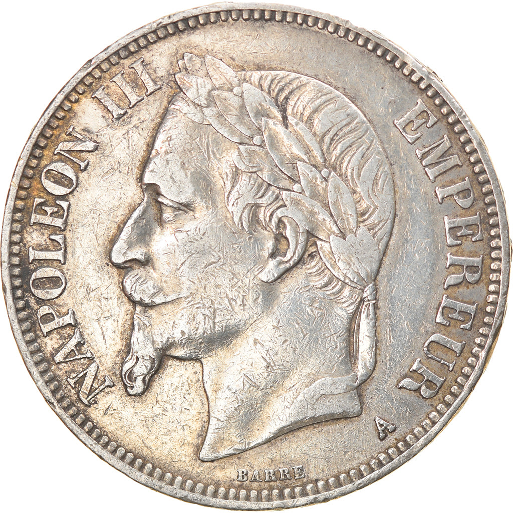 Coin, France, Napoleon III, Napoléon III, 5 Francs, 1870, Paris, EF(40-45)