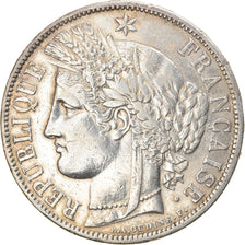 Moneta, Francia, Cérès, 5 Francs, 1870, Paris, MB+, Argento, KM:819
