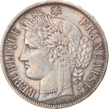 Moneta, Francia, Cérès, 5 Francs, 1870, Paris, MB+, Argento, KM:818.1