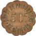 France, 50 Centimes, EF(40-45), Copper, Elie #10.4, 2.80