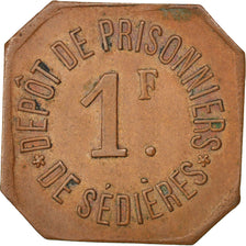Coin, France, 1 Franc, EF(40-45), Copper, Elie:10.4