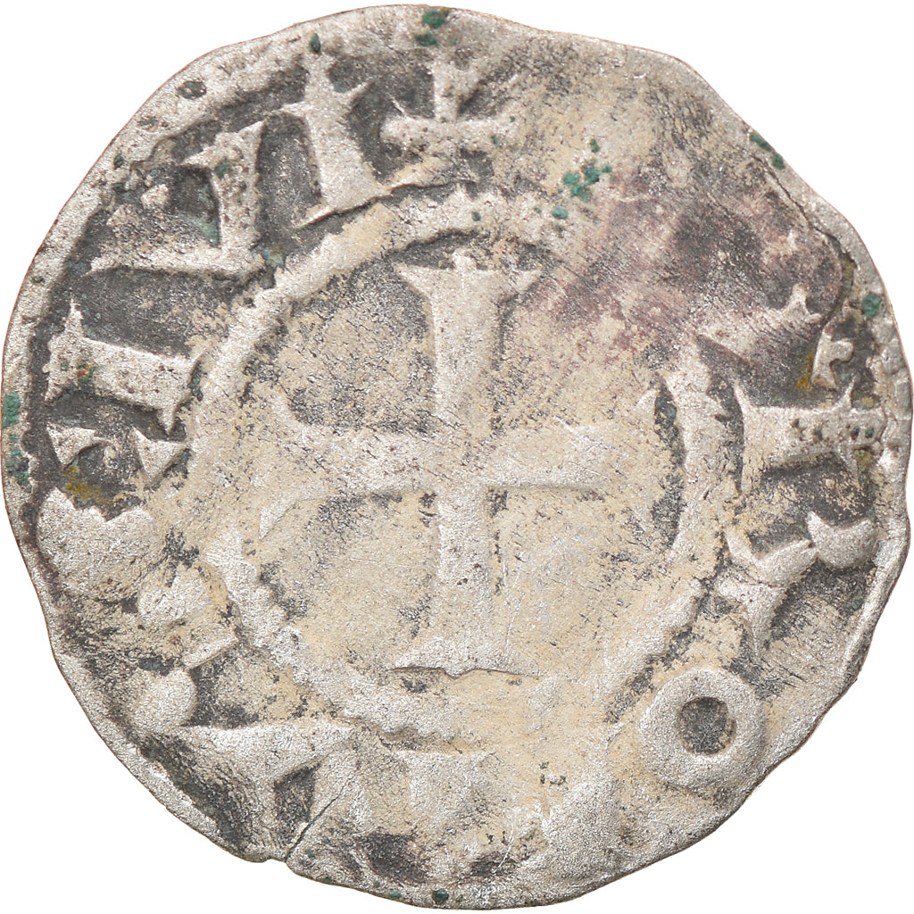 Monnaie, France, Touraine, Denier, 1150-1200, Saint-Martin de Tours, B+, Argent
