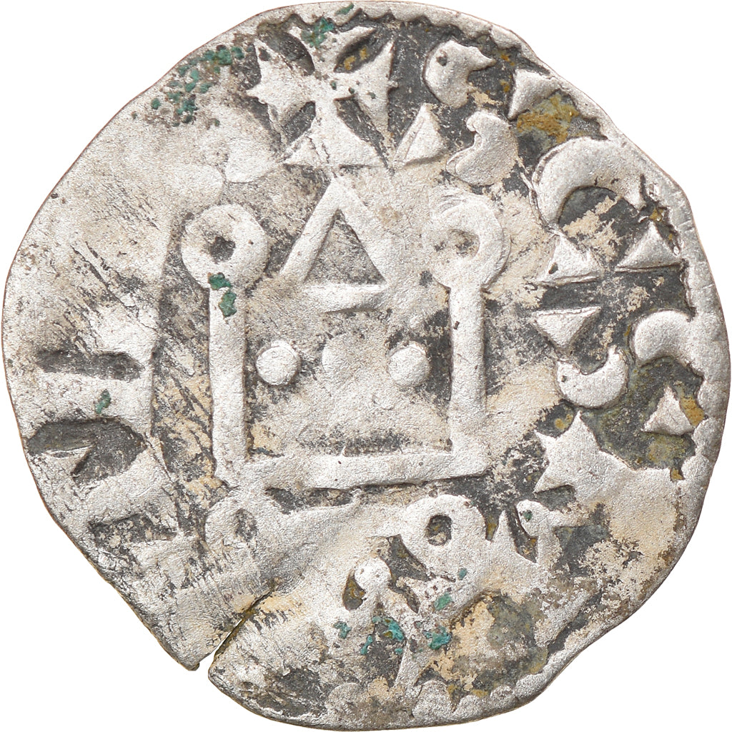 Moneta, Francja, Touraine, Denier, 1150-1200, Saint-Martin de Tours, F(12-15)