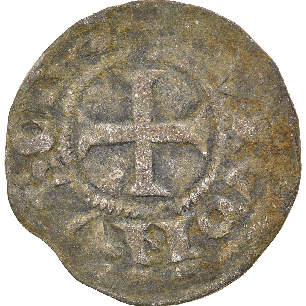 Moneta, Francia, Touraine, Denier, 1150-1200, Saint-Martin de Tours, B+