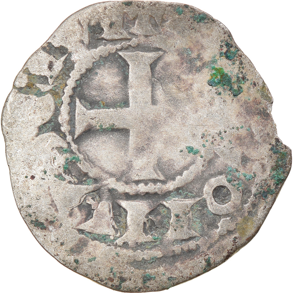 Moneta, Francia, Touraine, Denier, 1150-1200, Saint-Martin de Tours, B+