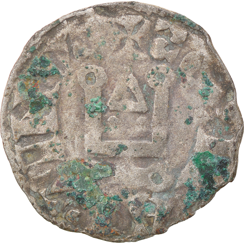 Moneda, Francia, Touraine, Denier, 1150-1200, Saint-Martin de Tours, BC, Plata
