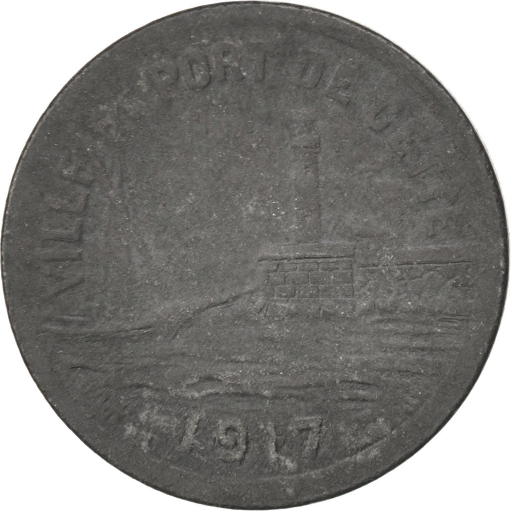 France, 5 Centimes, 1917, VF(20-25), Zinc, Elie #10.1a, 1.87