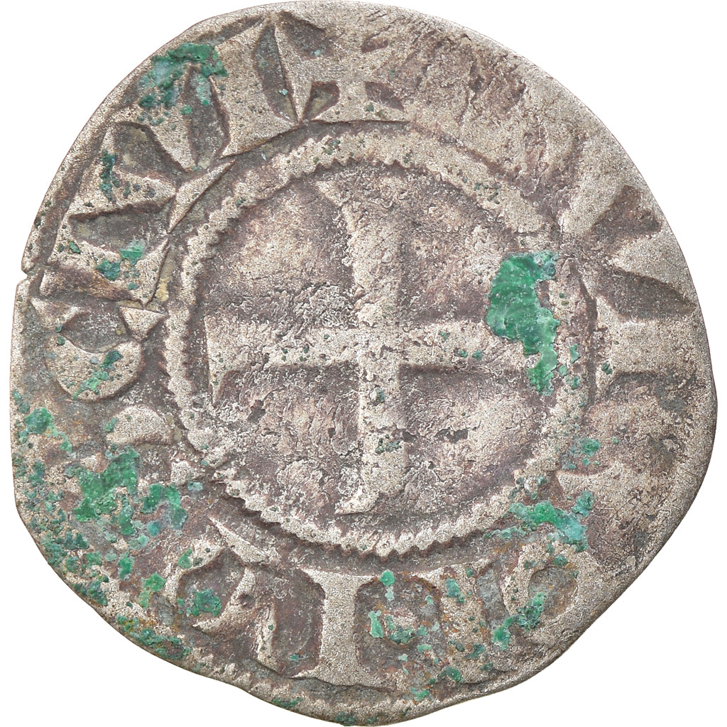Moneta, Francia, Touraine, Denier, 1150-1200, Saint-Martin de Tours, B+