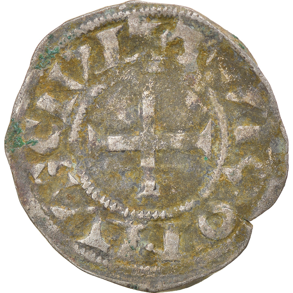 Moeda, França, Touraine, Denier, 1150-1200, Saint-Martin de Tours, F(12-15)