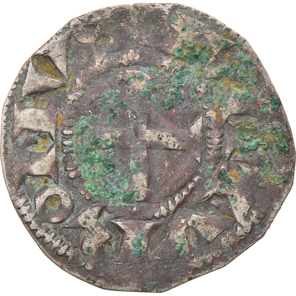 Moeda, França, Touraine, Denier, 1150-1200, Saint-Martin de Tours, VF(20-25)