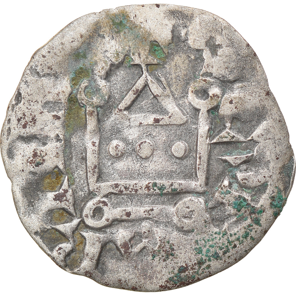 Moneta, Francja, Touraine, Denier, 1150-1200, Saint-Martin de Tours, VF(20-25)
