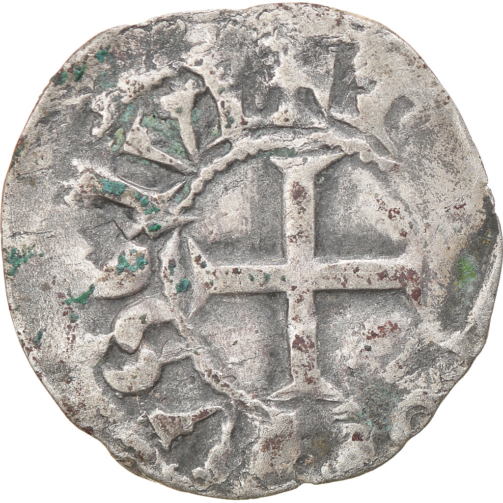 Moneta, Francja, Touraine, Denier, 1150-1200, Saint-Martin de Tours, VF(20-25)