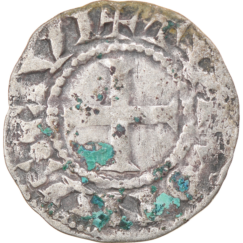 Moeda, França, Touraine, Denier, 1150-1200, Saint-Martin de Tours, VF(20-25)