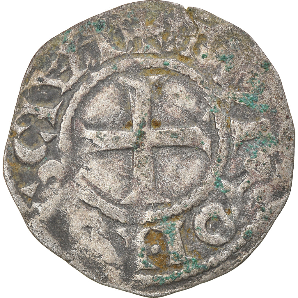 Moeda, França, Touraine, Denier, 1150-1200, Saint-Martin de Tours, VF(20-25)