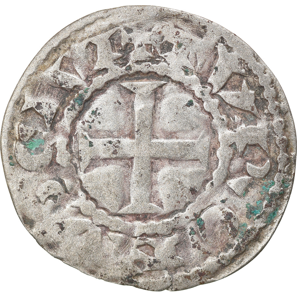 Moeda, França, Touraine, Denier, 1150-1200, Saint-Martin de Tours, VF(20-25)
