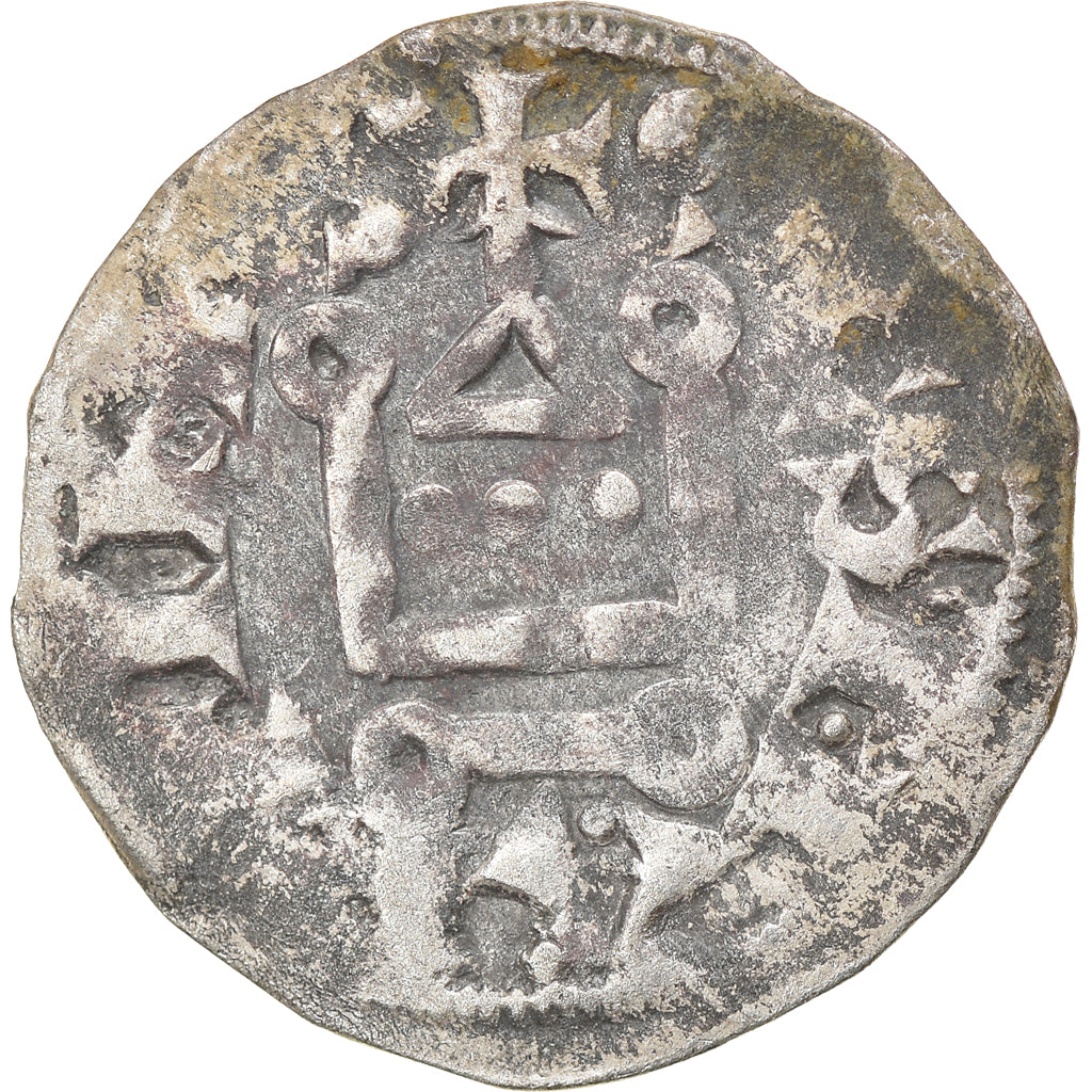 Moeda, França, Touraine, Denier, 1150-1200, Saint-Martin de Tours, VF(20-25)