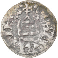 Moeda, França, Touraine, Denier, 1150-1200, Saint-Martin de Tours, VF(20-25)